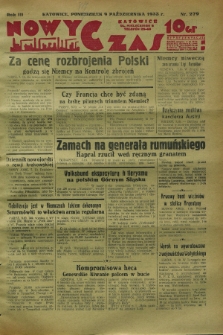 Nowy Czas. R.3, nr 279 (9 października 1933)