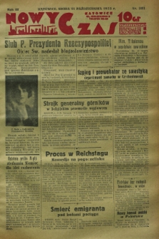 Nowy Czas. R.3, nr 281 (11 października 1933)