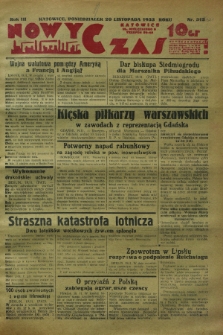 Nowy Czas. R.3, nr 321 (20 listopada 1933)