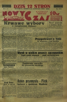 Nowy Czas. R.3, nr 322 (21 listopada 1933)