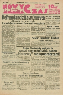 Nowy Czas. R.4, nr 92 (4 kwietnia 1934)