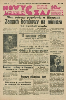 Nowy Czas. R.4, nr 115 (27 kwietnia 1934)