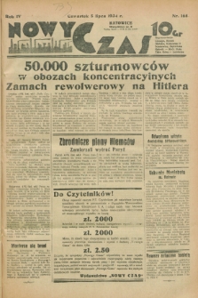 Nowy Czas. R.4, nr 168 (5 lipca 1934)