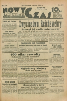 Nowy Czas. R.4, nr 172 (9 lipca 1934)