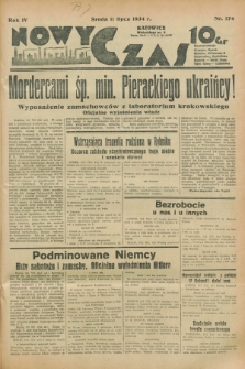 Nowy Czas. R.4, nr 174 (11 lipca 1934)