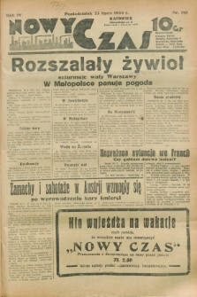 Nowy Czas. R.4, nr 186 (23 lipca 1934)