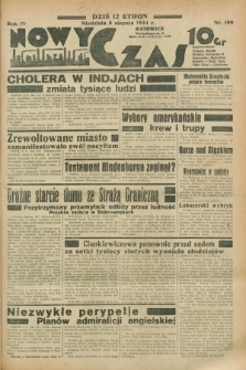 Nowy Czas. R.4, nr 199 (5 sierpnia 1934)