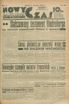 Nowy Czas. R.4, nr 211 (17 sierpnia 1934)