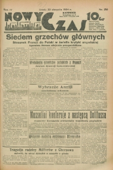 Nowy Czas. R.4, nr 216 (22 sierpnia 1934)