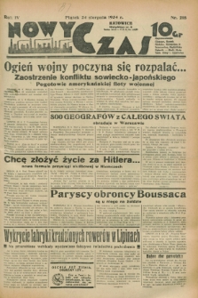 Nowy Czas. R.4, nr 218 (24 sierpnia 1934)