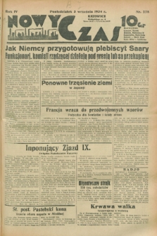 Nowy Czas. R.4, nr 228 (3 września 1934)