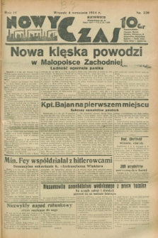 Nowy Czas. R.4, nr 229 (4 września 1934)