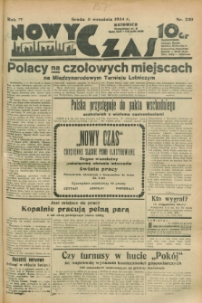 Nowy Czas. R.4, nr 230 (5 września 1934)