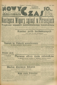 Nowy Czas. R.4, nr 232 (7 września 1934)