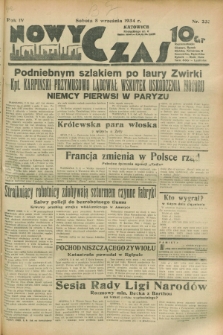 Nowy Czas. R.4, nr 233 (8 września 1934)