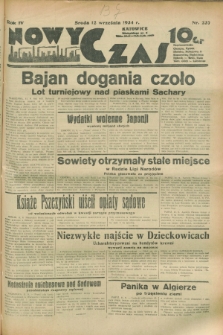 Nowy Czas. R.4, nr 237 (12 września 1934)