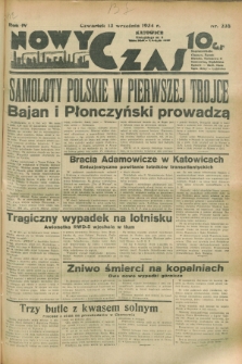 Nowy Czas. R.4, nr 238 (13 września 1934)