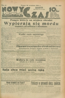 Nowy Czas. R.4, nr 253 (28 września 1934)