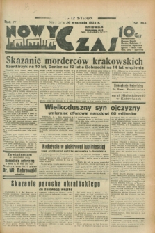 Nowy Czas. R.4, nr 255 (30 września 1934)