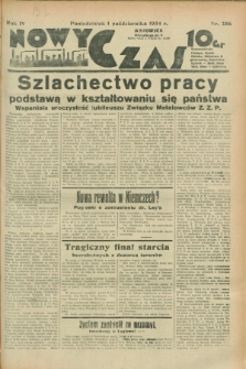 Nowy Czas. R.4, nr 256 (1 października 1934)