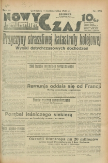 Nowy Czas. R.4, nr 259 (4 października 1934)