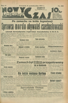 Nowy Czas. R.4, nr 266 (11 października 1934)