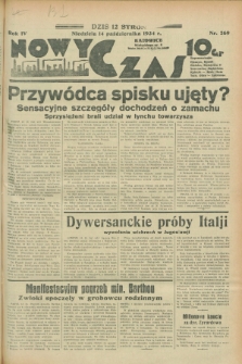 Nowy Czas. R.4, nr 269 (14 października 1934)
