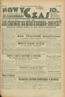 Nowy Czas. R.4, nr 281 (26 października 1934)