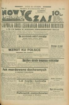 Nowy Czas. R.4, nr 283 (28 października 1934)