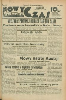 Nowy Czas. R.4, nr 288 (2 listopada 1934)