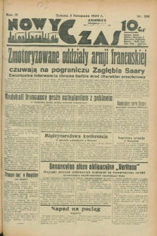 Nowy Czas. R.4, nr 289 (3 listopada 1934)