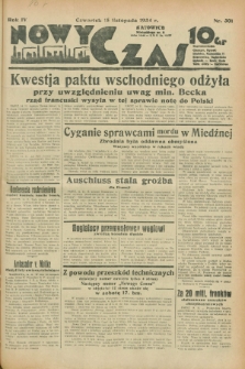 Nowy Czas. R.4, nr 301 (15 listopada 1934)