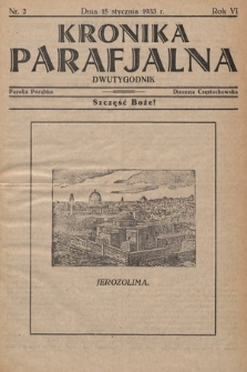 Kronika Parafjalna : dwutygodnik. 1933, nr 2