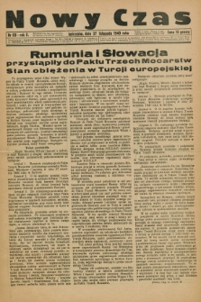 Nowy Czas. R.2, nr 119 (27 listopada 1940)