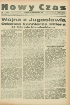 Nowy Czas. R.3, nr 41 (9 kwietnia 1941)