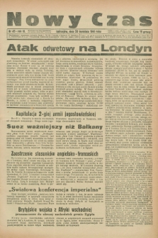 Nowy Czas. R.3, nr 45 (20 kwietnia 1941)