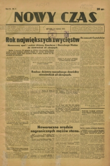 Nowy Czas. R.4, nr 1 (3/4 stycznia 1942)