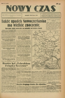 Nowy Czas. R.4, nr 87 (28/29 lipca 1942)