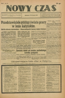 Nowy Czas. R.5, nr 61 (27/28 maja 1943)