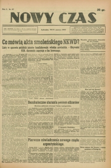 Nowy Czas. R.5, nr 67 (10/11 czerwca 1943)