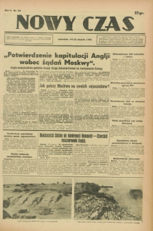 Nowy Czas. R.5, nr 94 (14/15 sierpnia 1943)