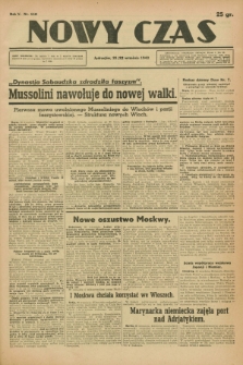 Nowy Czas. R.5, nr 110 (21/22 września 1943)