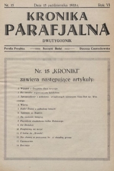 Kronika Parafjalna : dwutygodnik. 1933, nr 15
