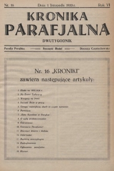 Kronika Parafjalna : dwutygodnik. 1933, nr 16