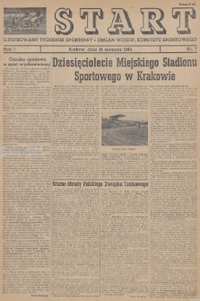 Start : ilustrowany tygodnik sportowy : organ Wojew. Komitetu Sportowego. 1945, nr 7