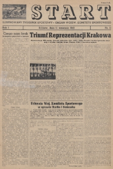 Start : ilustrowany tygodnik sportowy : organ Wojew. Komitetu Sportowego. 1945, nr 11