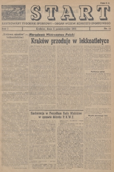 Start : ilustrowany tygodnik sportowy : organ Wojew. Komitetu Sportowego. 1945, nr 14