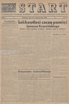Start : ilustrowany tygodnik sportowy : organ Wojew. Komitetu Sportowego. 1945, nr 17