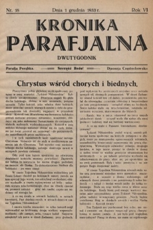 Kronika Parafjalna : dwutygodnik. 1933, nr 18