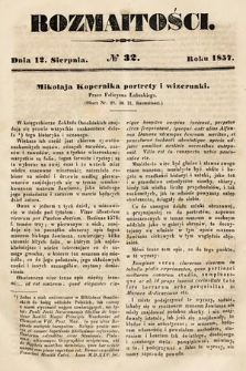 Rozmaitości : pismo dodatkowe do Gazety Lwowskiej. 1857, nr 32